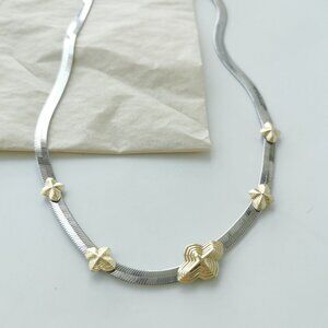 Kendra Scott - Abbie Mixed Metal Herringbone Necklace - NEW